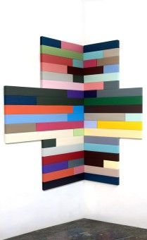 <p style="font-size:13px;"><em>Data center #7,</em> 2015- 2016 | Installation (57 panels composition)</p><p style="text-align:center;">Acrylic on Canvas and Wood. | 5.3 x 6 ft. / 63 x 70 in.</p>