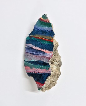 <p style="font-size:13px;"><em>Bits of DNA,</em> 2019</p><p style="text-align:center;">Oil and acrylic on rock.</p>